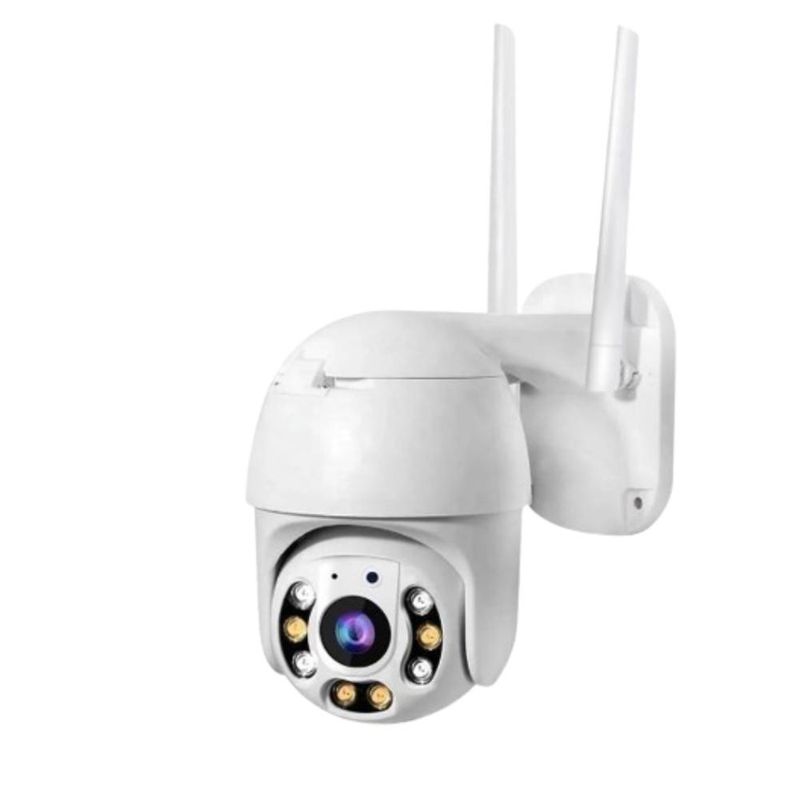 GENERICO - Camara Inteligente 360° WIFI-Alarma-Audio-Voz -FHD Vision Nocturna - Blanco