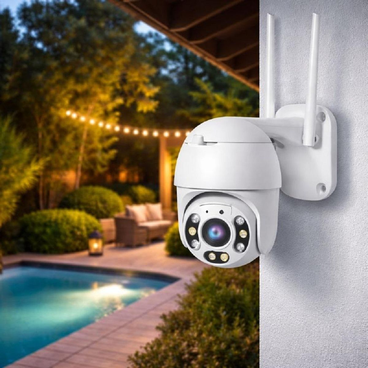 GENERICO - Camara Inteligente 360° WIFI-Alarma-Audio-Voz -FHD Vision Nocturna