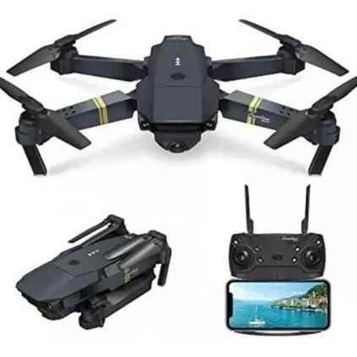 GENERICO - Drone 4k Dron Profesional Camara Dual Wifi Fpv Dron 998 Pro - Negro