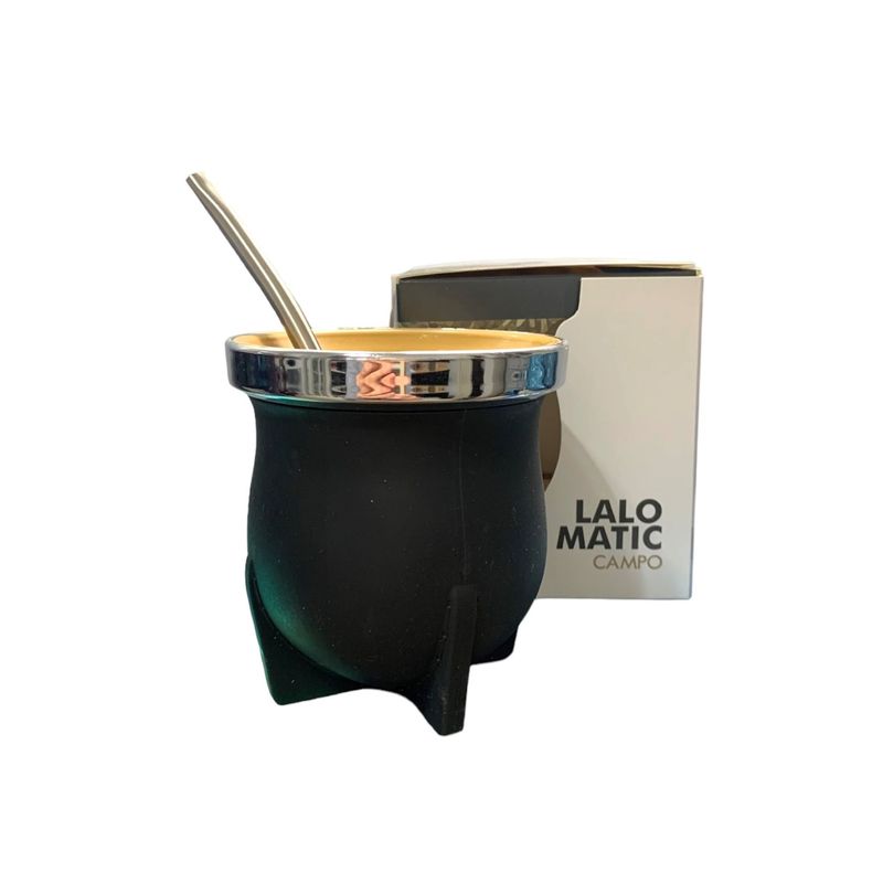 GENERICO - Mate Lalo Matic Campo - Camionero con Bombilla en Caja Regalo