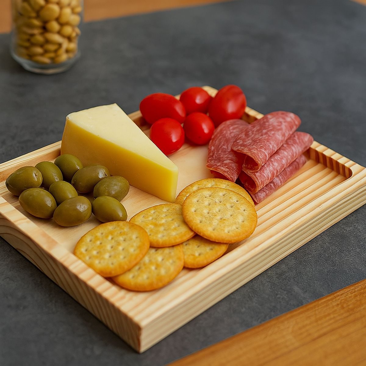 GENERICO - Tabla O Plato De Picoteo,picadillo O Cocktail Mod5,  30x22