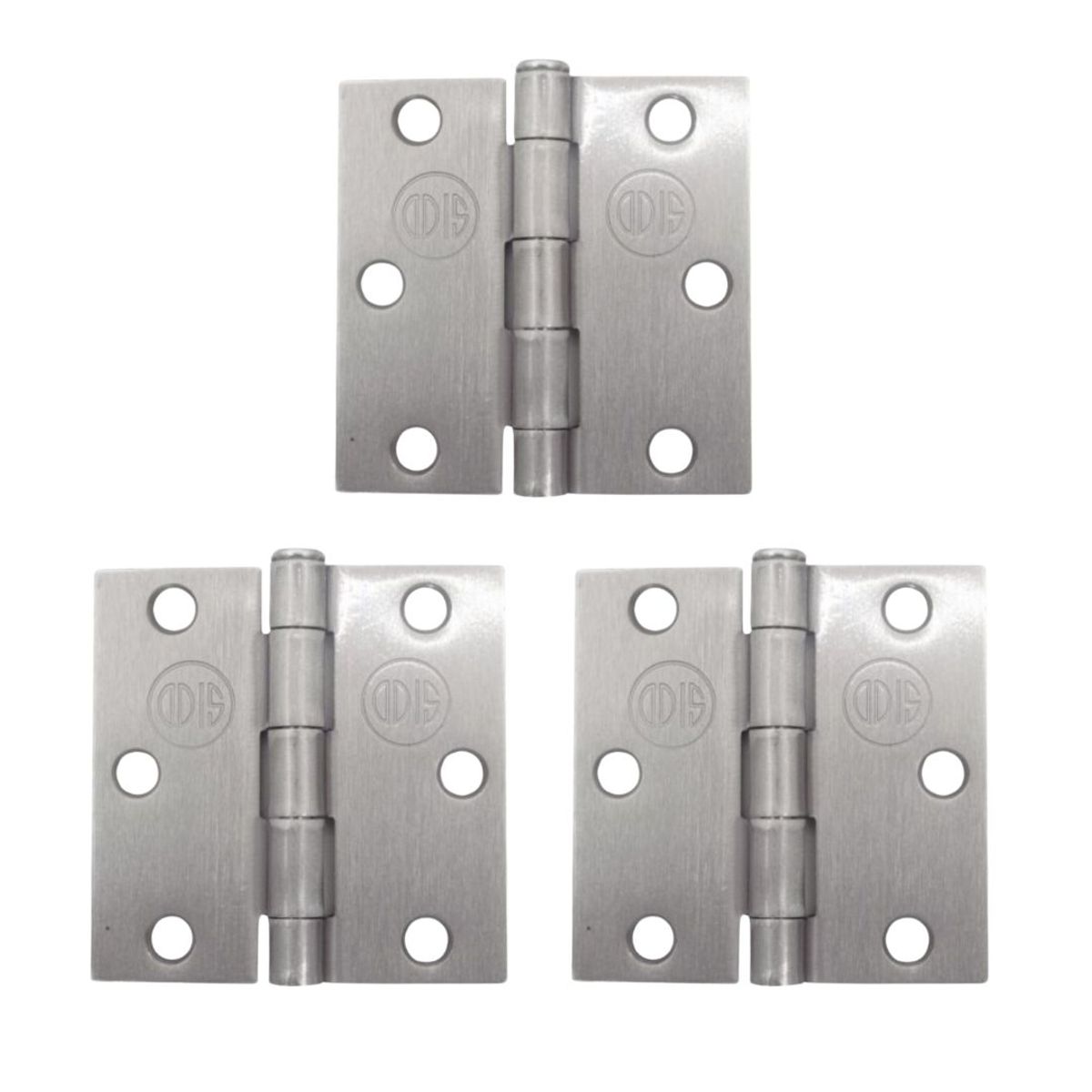 ODIS - Pack 3 Bisagras Acero Odis 3”×3”× 2,0mm - Plata