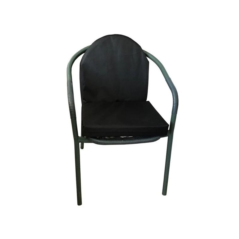 REHUCE - Cojin Silla Terraza Negro