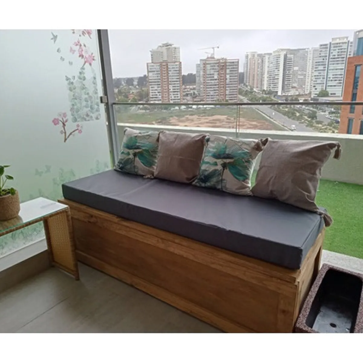 REHUCE - Cojines Terraza 110 X 40 X 10 Cms Grafito