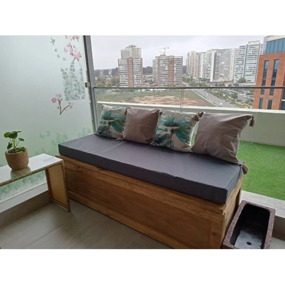 REHUCE - Cojines Terraza 110 X 40 X 10 Cms Grafito