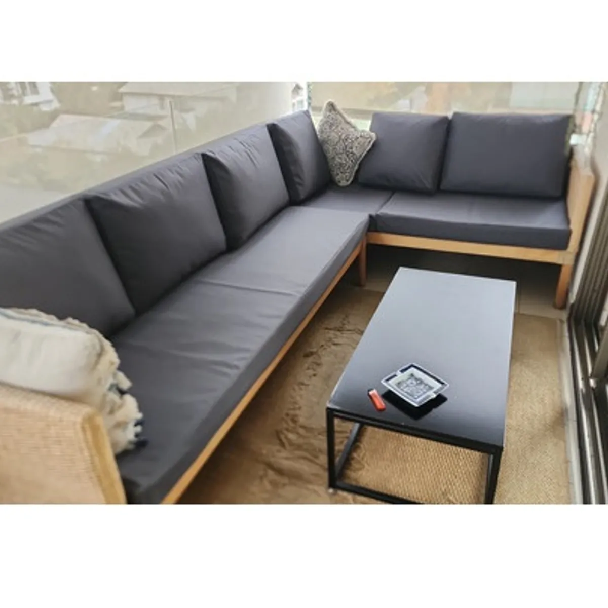 REHUCE - Cojines Terraza 110 X 40 X 10 Cms Grafito