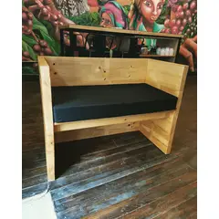 REHUCE - Cojines Terraza 110 X 40 X 10 Cms Negro