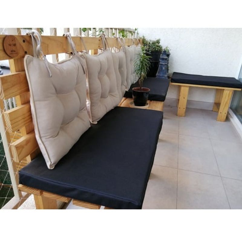 REHUCE - Cojines Terraza 120 X 60 X 10 Cms Grafito