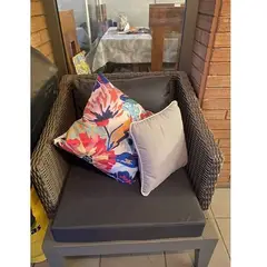 REHUCE - Cojines Terraza 60 X 50 X 10 Cms Grafito