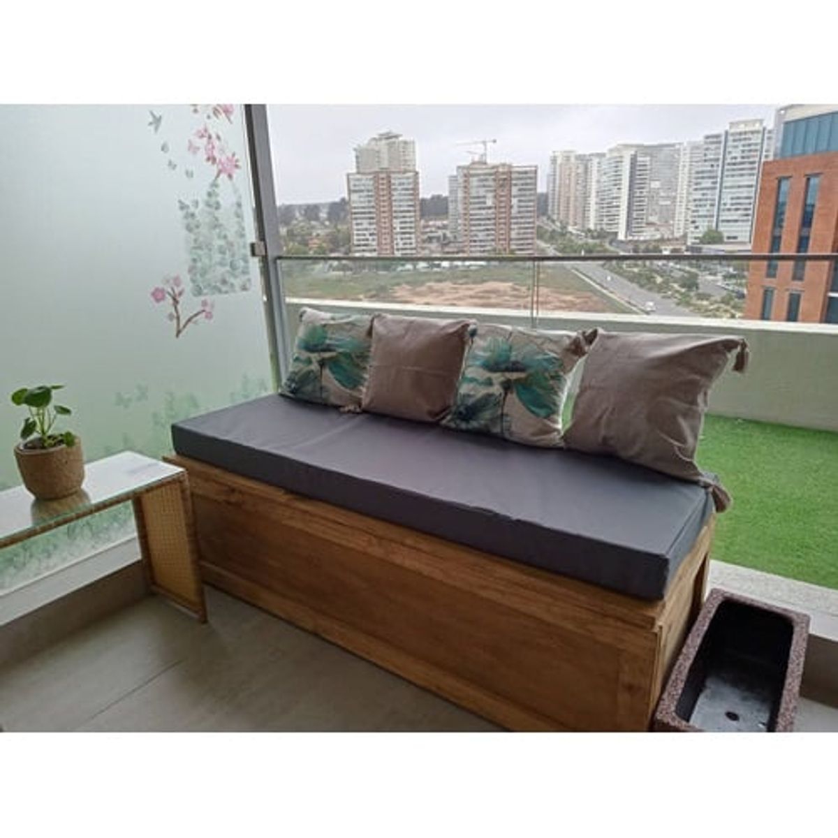 REHUCE - Cojines Terraza 60 X 60 X 10 Cms Grafito