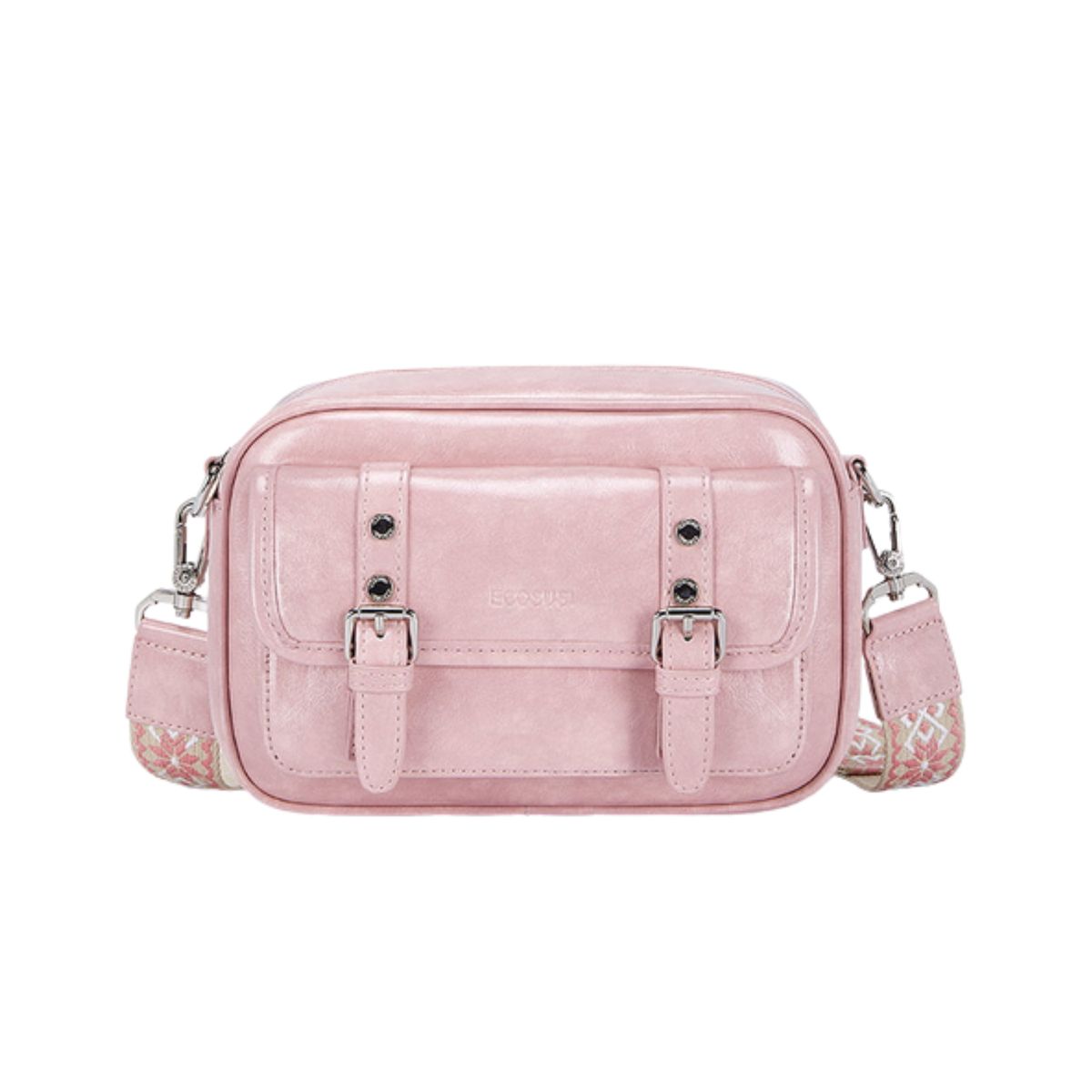 ECOSUSI - Ecousi Bolso Mensajero Mia con Correa Ancha - Rosado