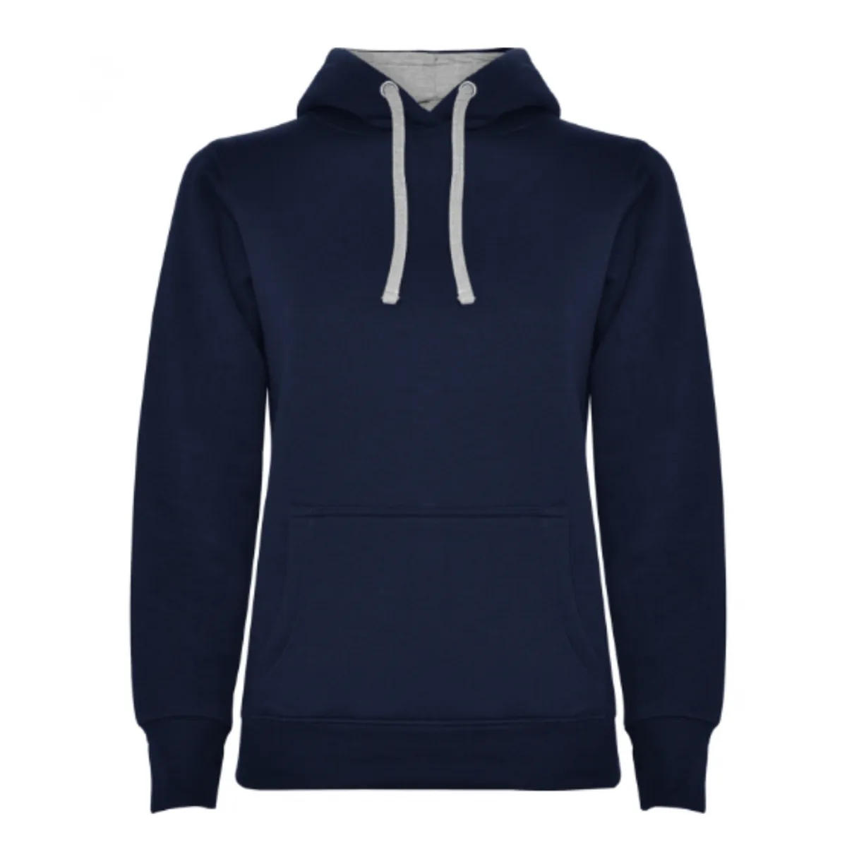 ROLY - Poleron con Capucha Mujer Sudadera Negra Algodon