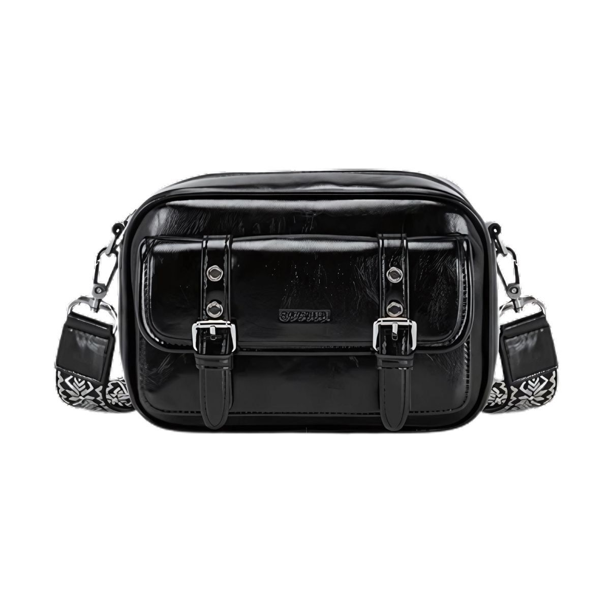 ECOSUSI - Ecousi Bolso Mensajero Mia con Correa Ancha - Negro