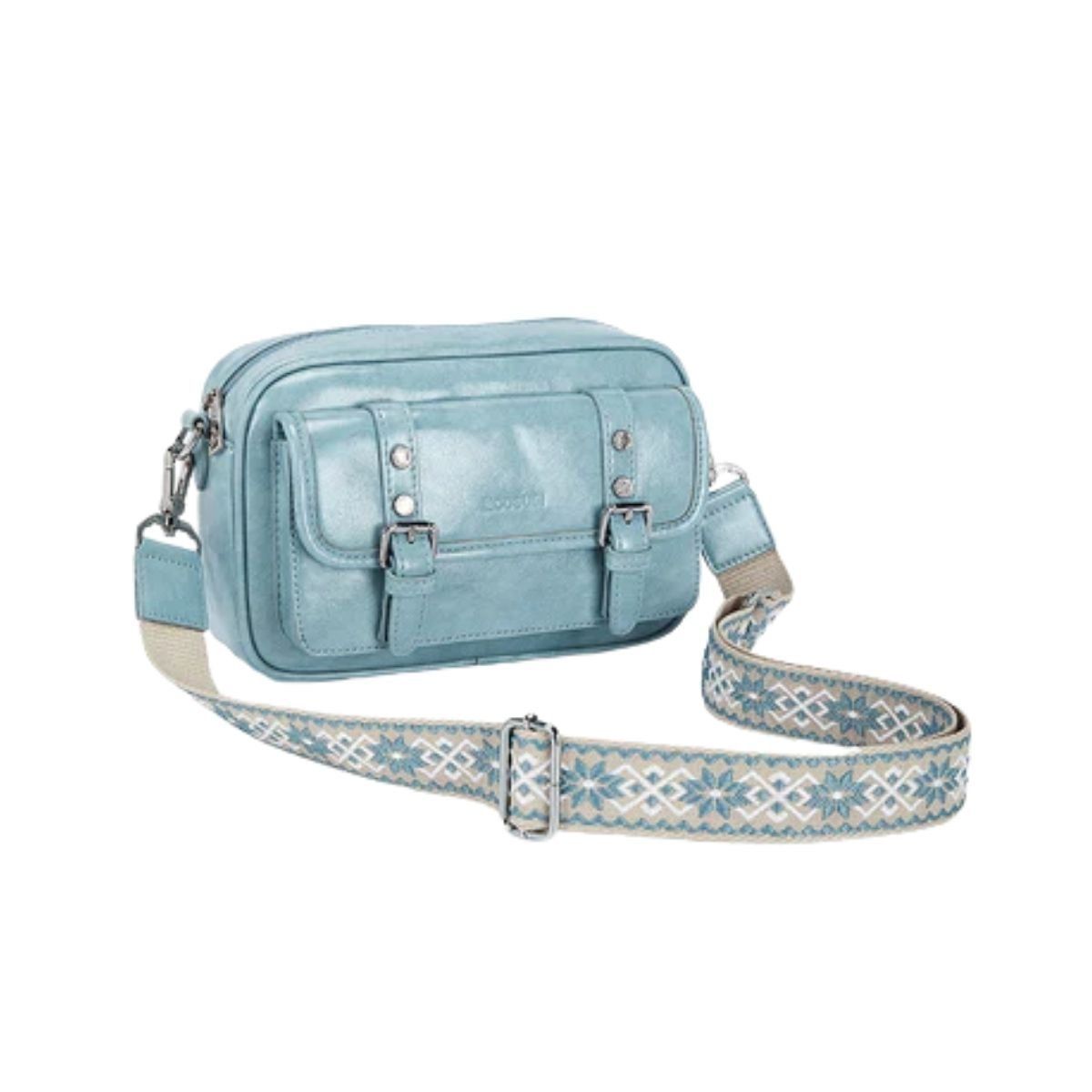 ECOSUSI - Ecousi Bolso Mensajero Mia con Correa Ancha - Azul
