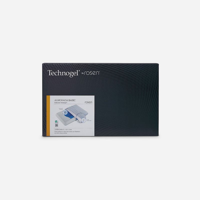 ROSEN - Almohada Technogel Basic Blanco Americana 61x42 cm