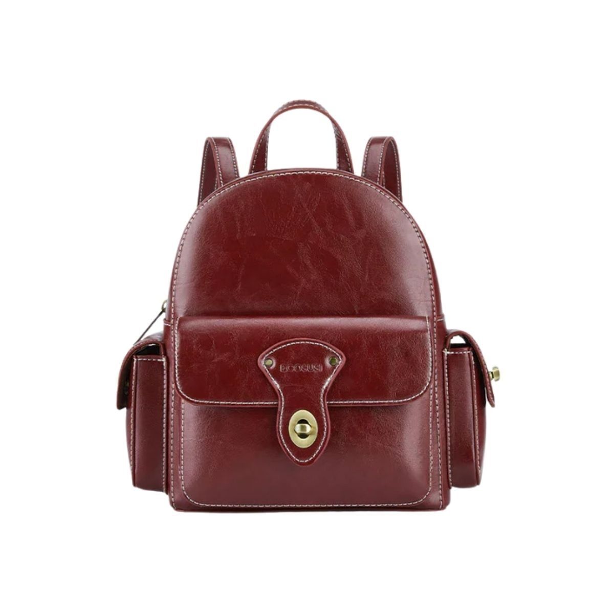 ECOSUSI - Ecosusi Mini Mochila Alison de Cuero Vegano - Rojo Angola