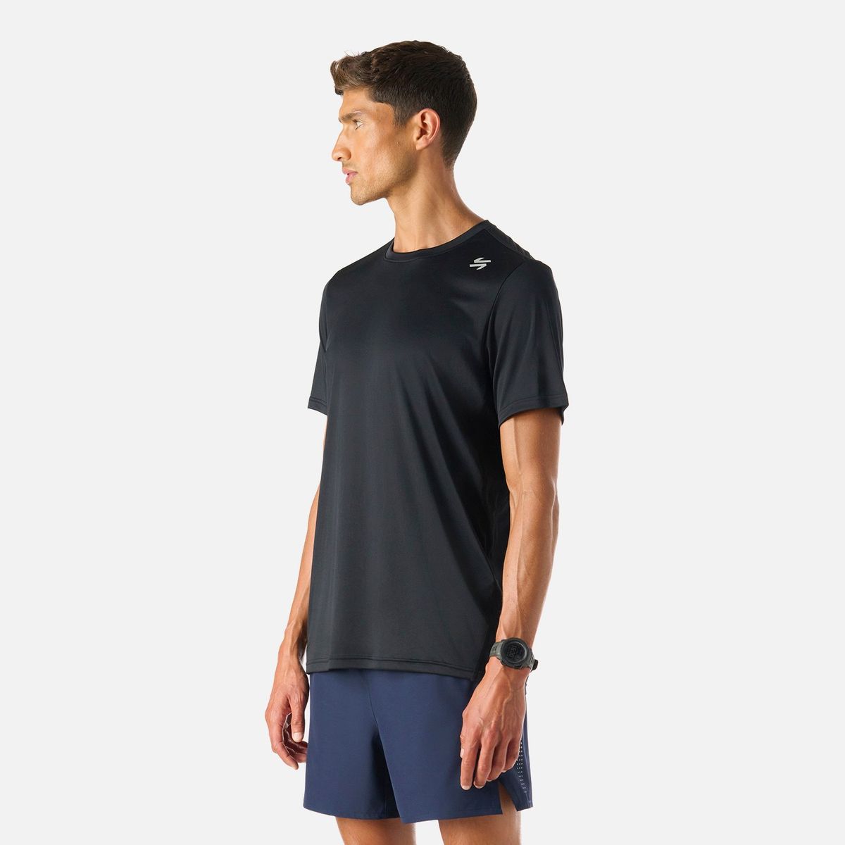 VULCANO - Polera Hombre Tempo Advanced T-Shirt Negro Vulcano