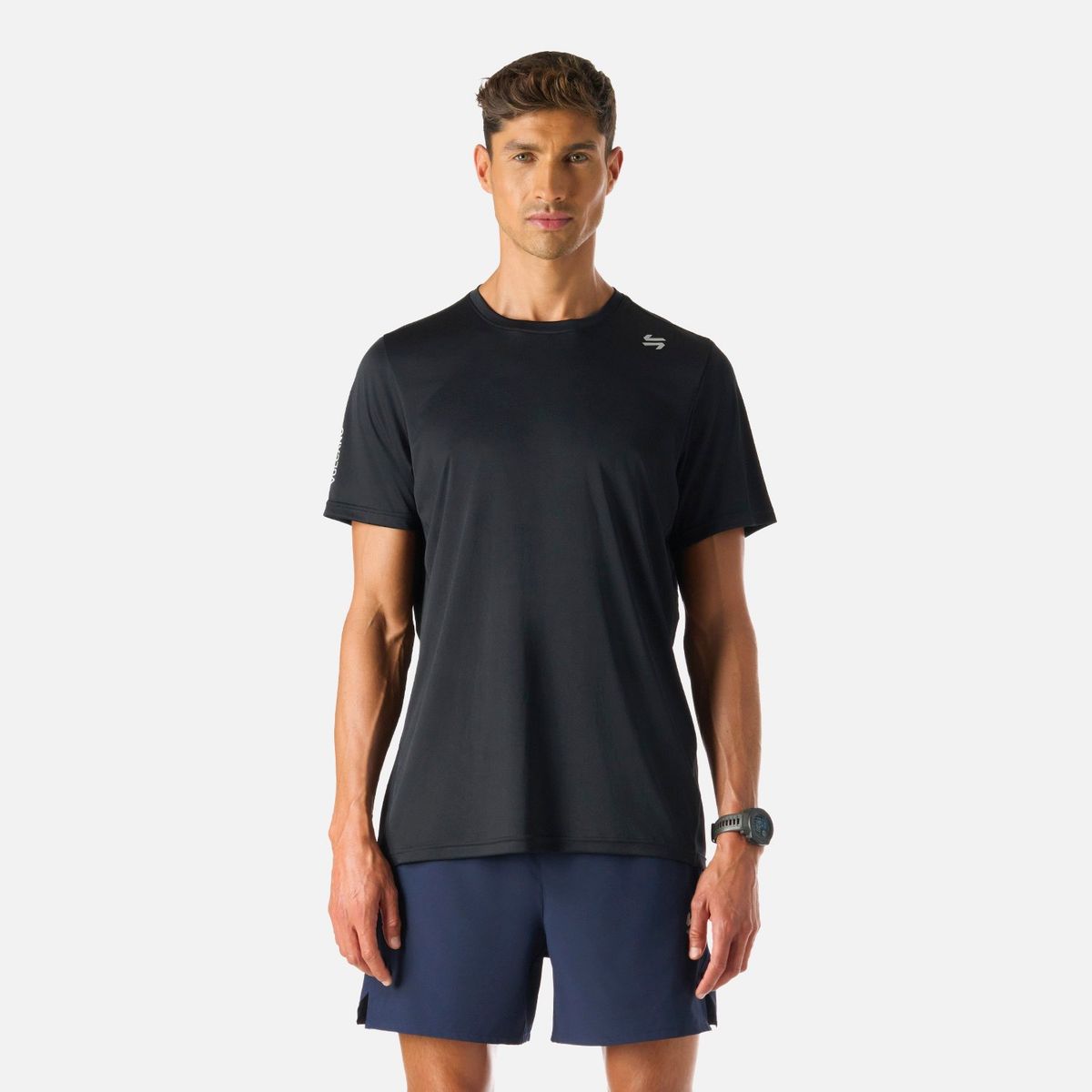 VULCANO - Polera Hombre Tempo Advanced T-Shirt Negro Vulcano