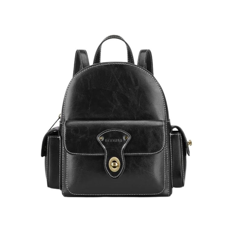 Mini Mochila Alison de Cuero Vegano - Negro