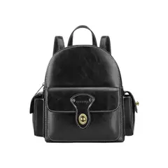 ECOSUSI - Mini Mochila Alison de Cuero Vegano - Negro