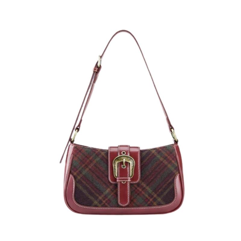ECOSUSI - Ecosusi Cartera Vintage Alison de Uso Diario - Rojo Angola
