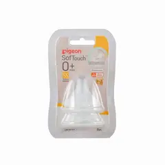 PIGEON - Pack 2 Tetinas Softouch Boca Ancha Tamaño SS