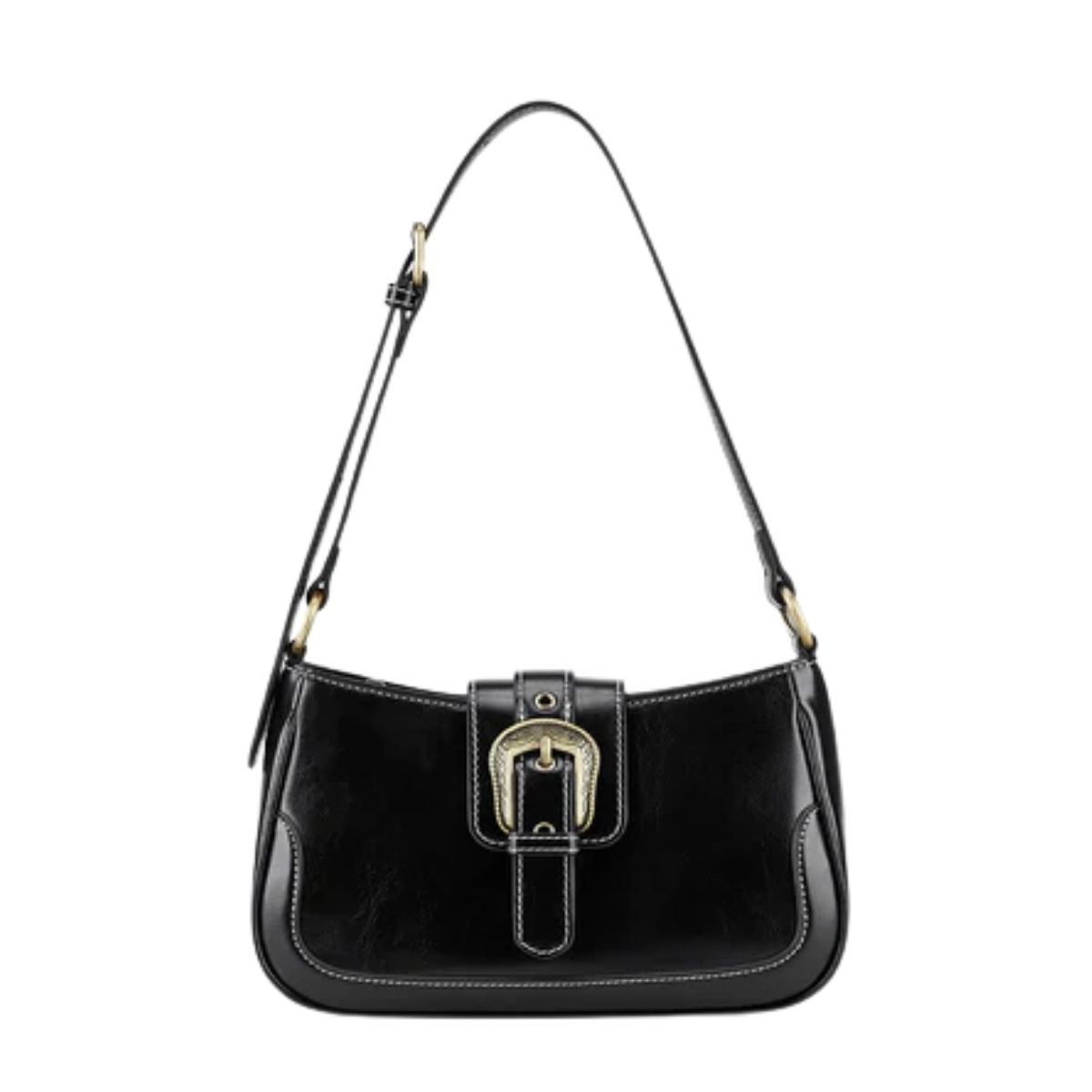 ECOSUSI - Ecosusi Cartera Vintage Alison de Uso Diario - Negro