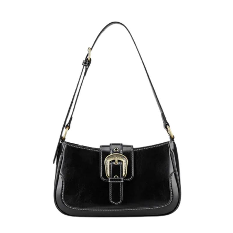 ECOSUSI - Ecosusi Cartera Vintage Alison de Uso Diario - Negro