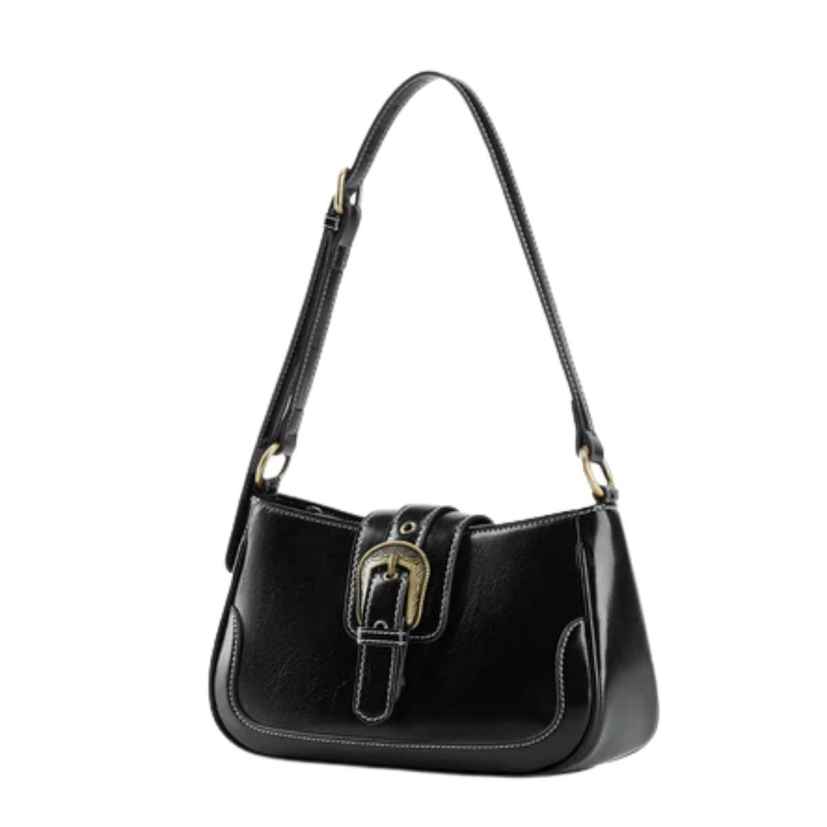 ECOSUSI - Ecosusi Cartera Vintage Alison de Uso Diario - Negro
