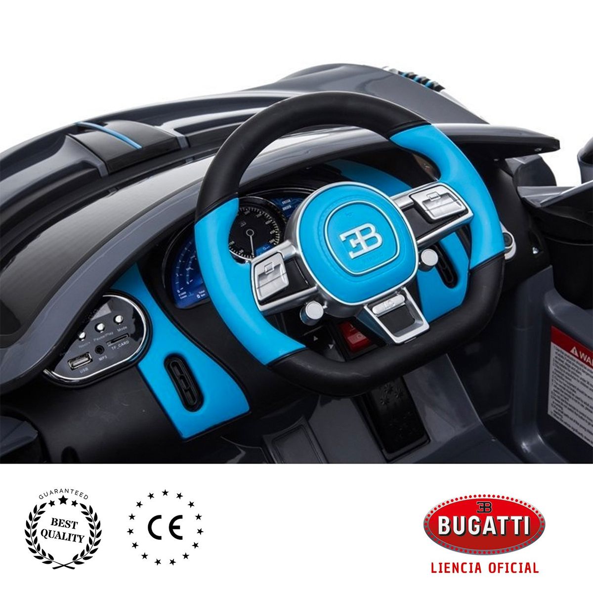 BUGATTI - Auto a Batería Bugatti Divo 12V Réplica de Lujo para Niños