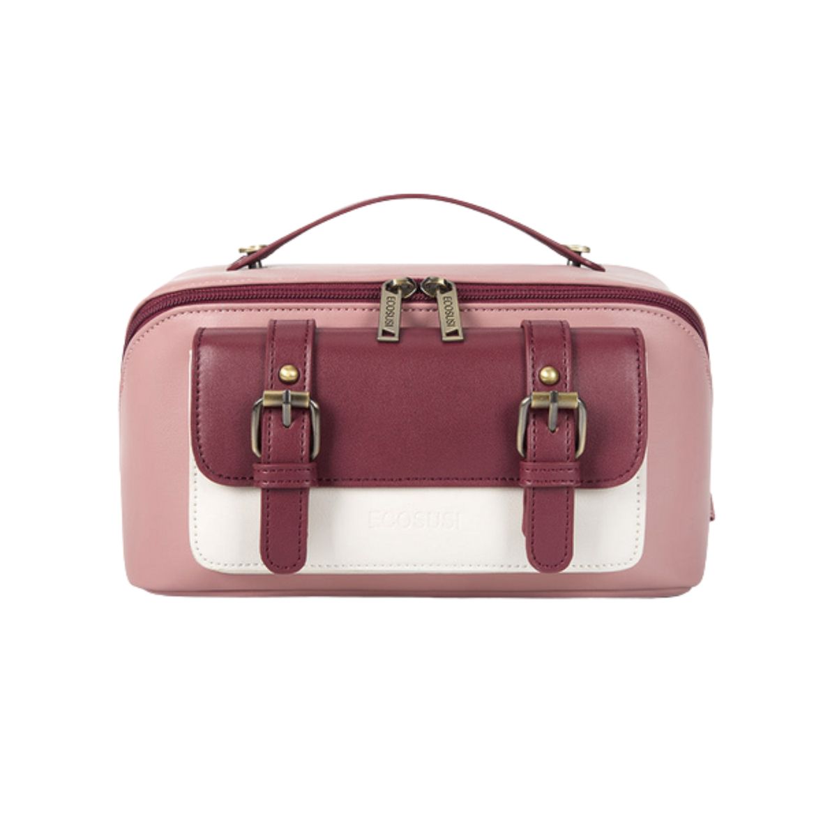 ECOSUSI - Ecosusi Neceser Cosmetiquero Abierto Elena - Rosa Palo