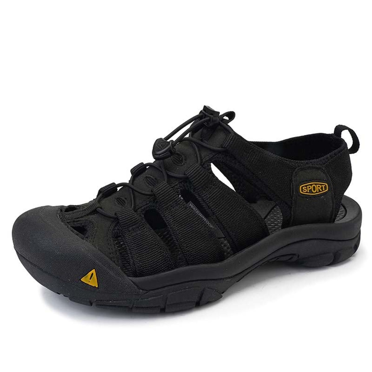 SHANDIAN - Sandalia de Trekking Para Explorar con Estilo Hombre Negro