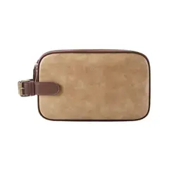 ECOSUSI - Neceser Grande Elena de Cuero Vegano - Beige Bronceado
