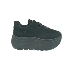 PAND G - Zapatilla Negra Plataforma Mujer