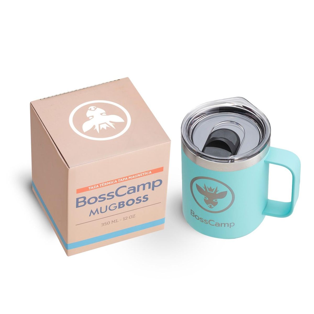 BOSSCAMP - TAZA TERMICA TAPA MAGNETIC SLIDER 350 ML TERMO MUG BOSSCAMP