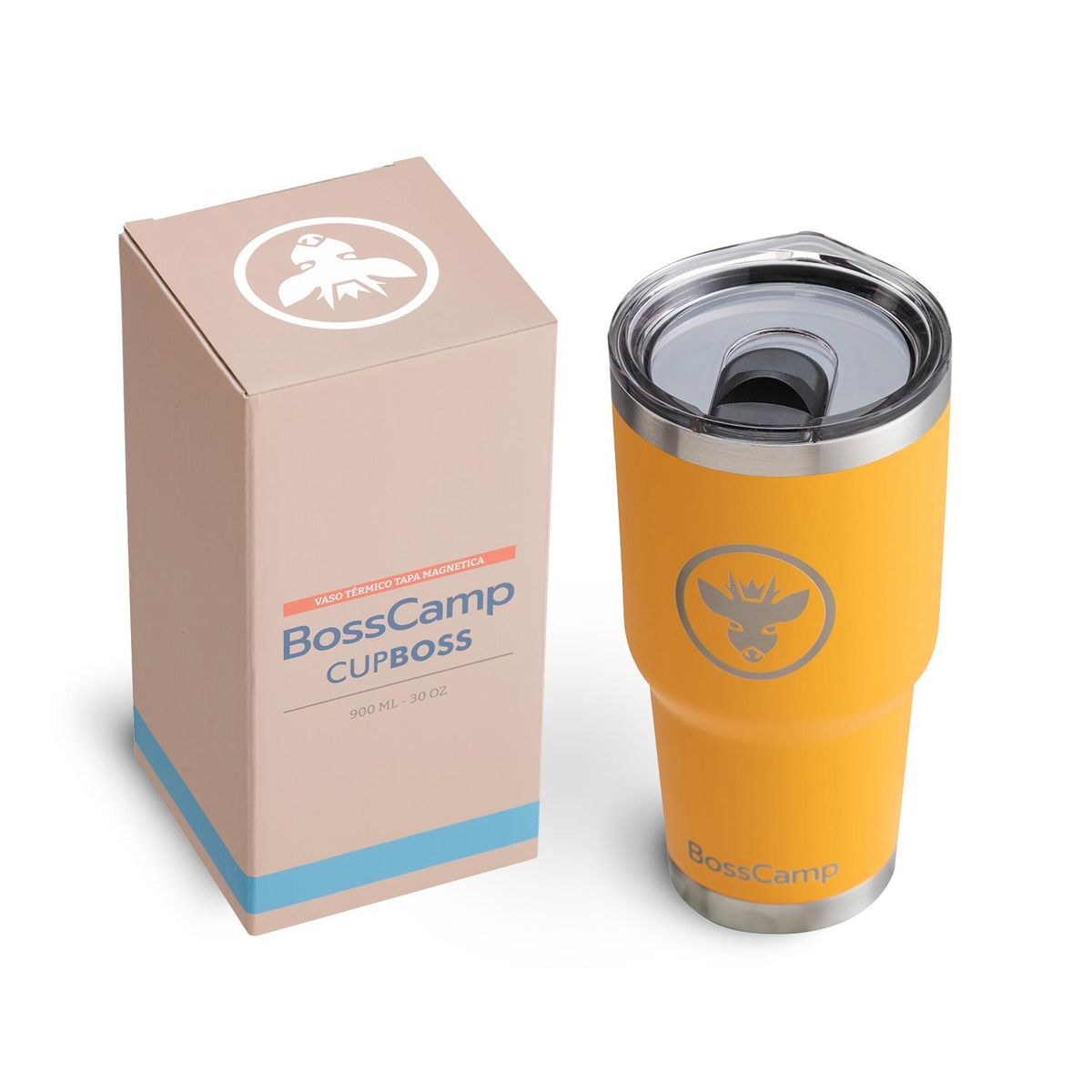 BOSSCAMP - VASO TERMICO TAPA MAGNETIC SLIDER 900 ML TERMO MUG BOSSCAMP