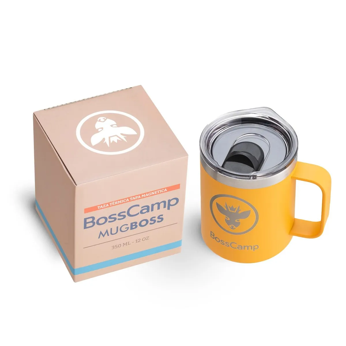BOSSCAMP - TAZA TERMICA TAPA MAGNETIC SLIDER 350 ML TERMO MUG BOSSCAMP