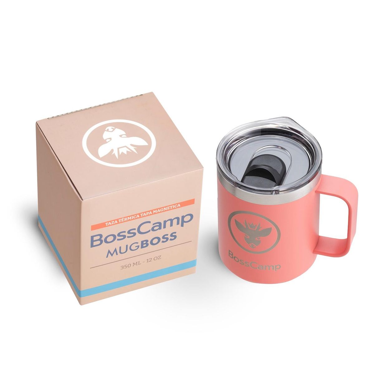 BOSSCAMP - TAZA TERMICA TAPA MAGNETIC SLIDER 350 ML TERMO MUG BOSSCAMP