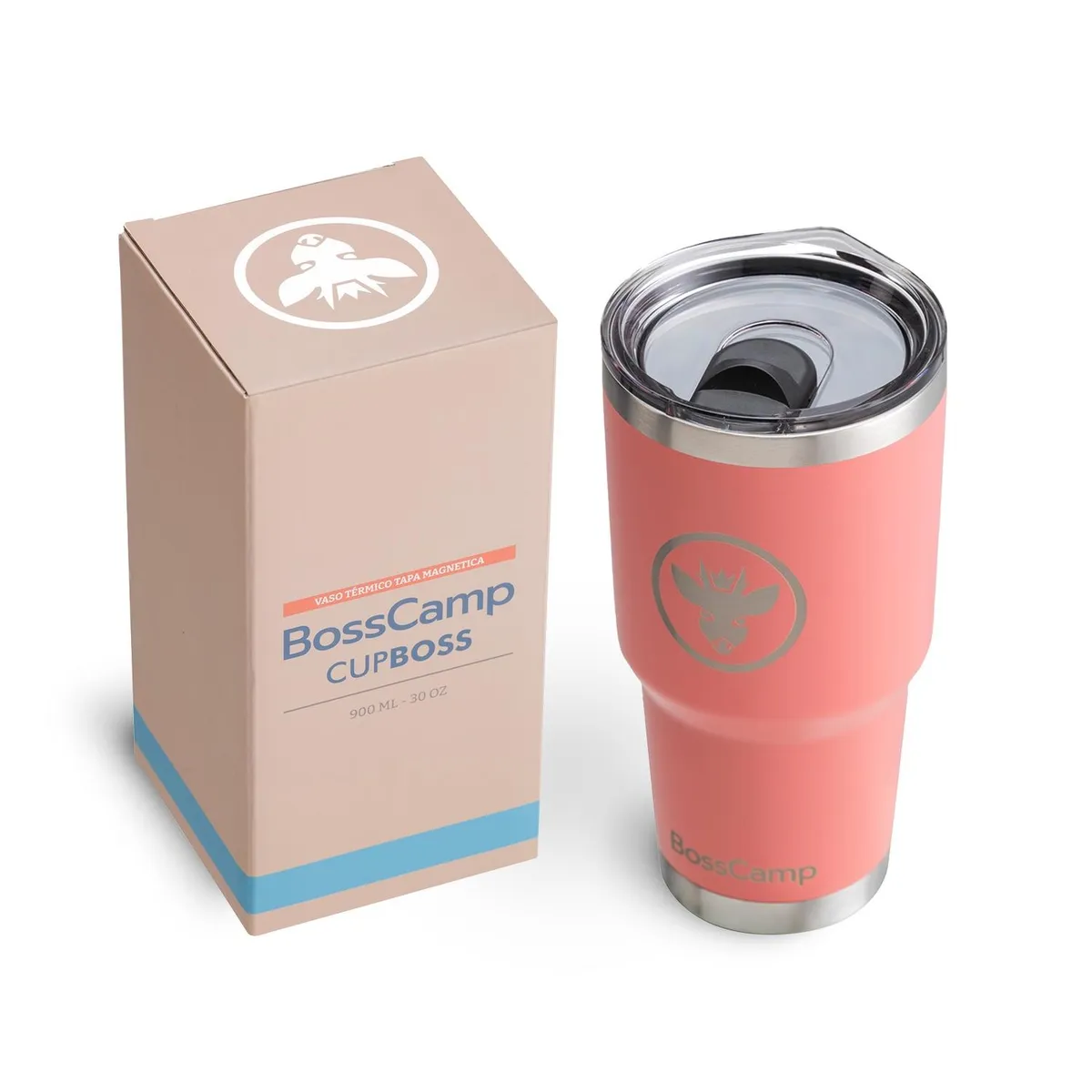 BOSSCAMP - VASO TERMICO TAPA MAGNETIC SLIDER 900 ML TERMO MUG BOSSCAMP