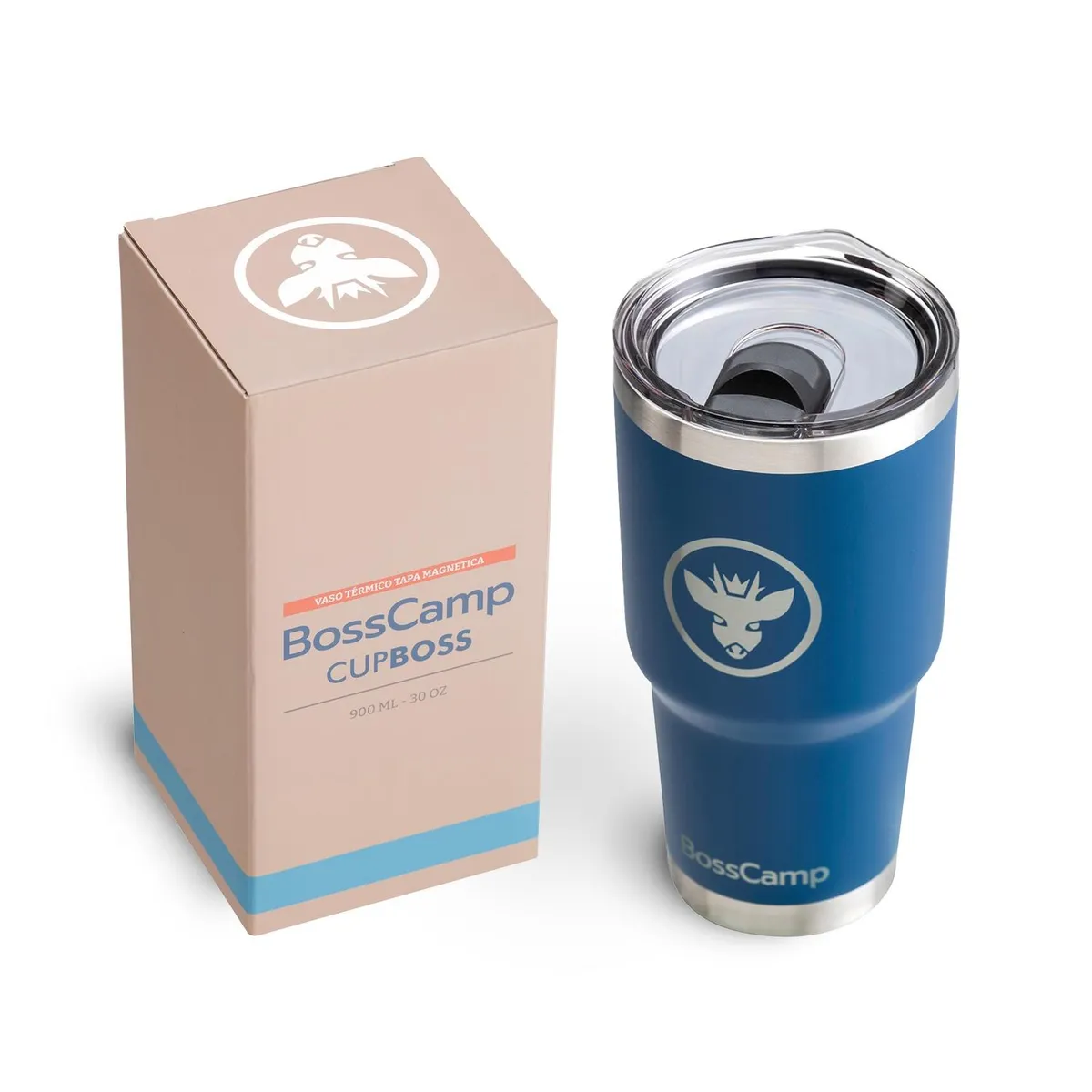 BOSSCAMP - VASO TERMICO TAPA MAGNETIC SLIDER 900 ML TERMO MUG BOSSCAMP