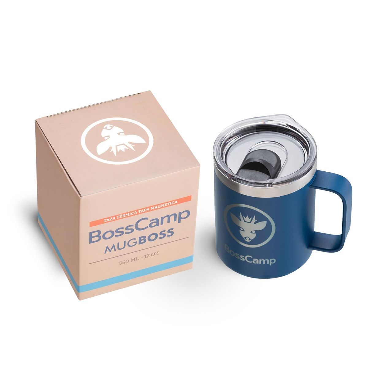 BOSSCAMP - TAZA TERMICA TAPA MAGNETIC SLIDER 350 ML TERMO MUG BOSSCAMP
