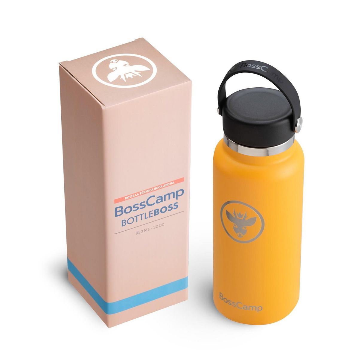 BOSSCAMP - BOTELLA TERMICA AGUA BOCA ANCHA 950 ML TERMO BOSSCAMP