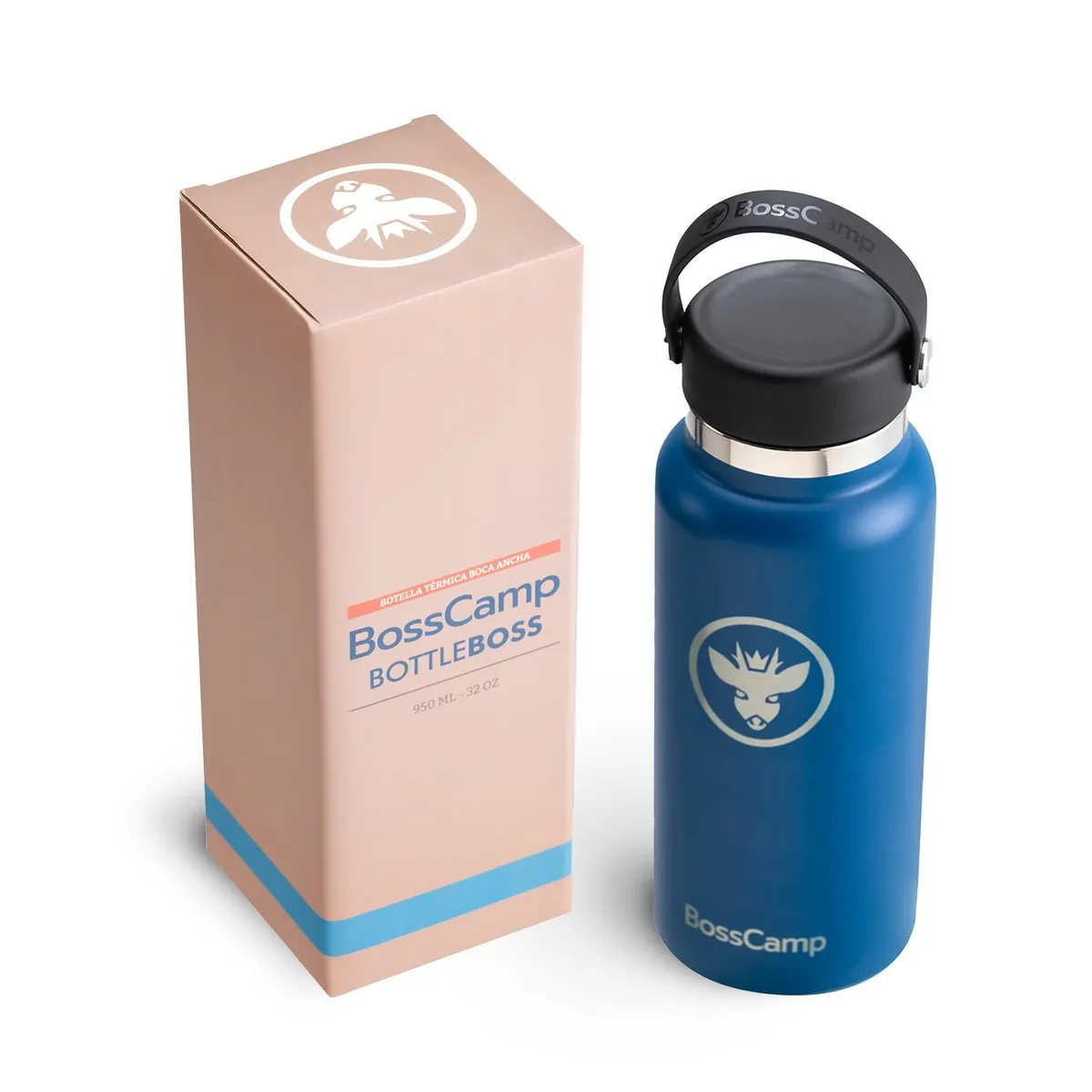 BOSSCAMP - BOTELLA TERMICA AGUA BOCA ANCHA 950 ML TERMO BOSSCAMP