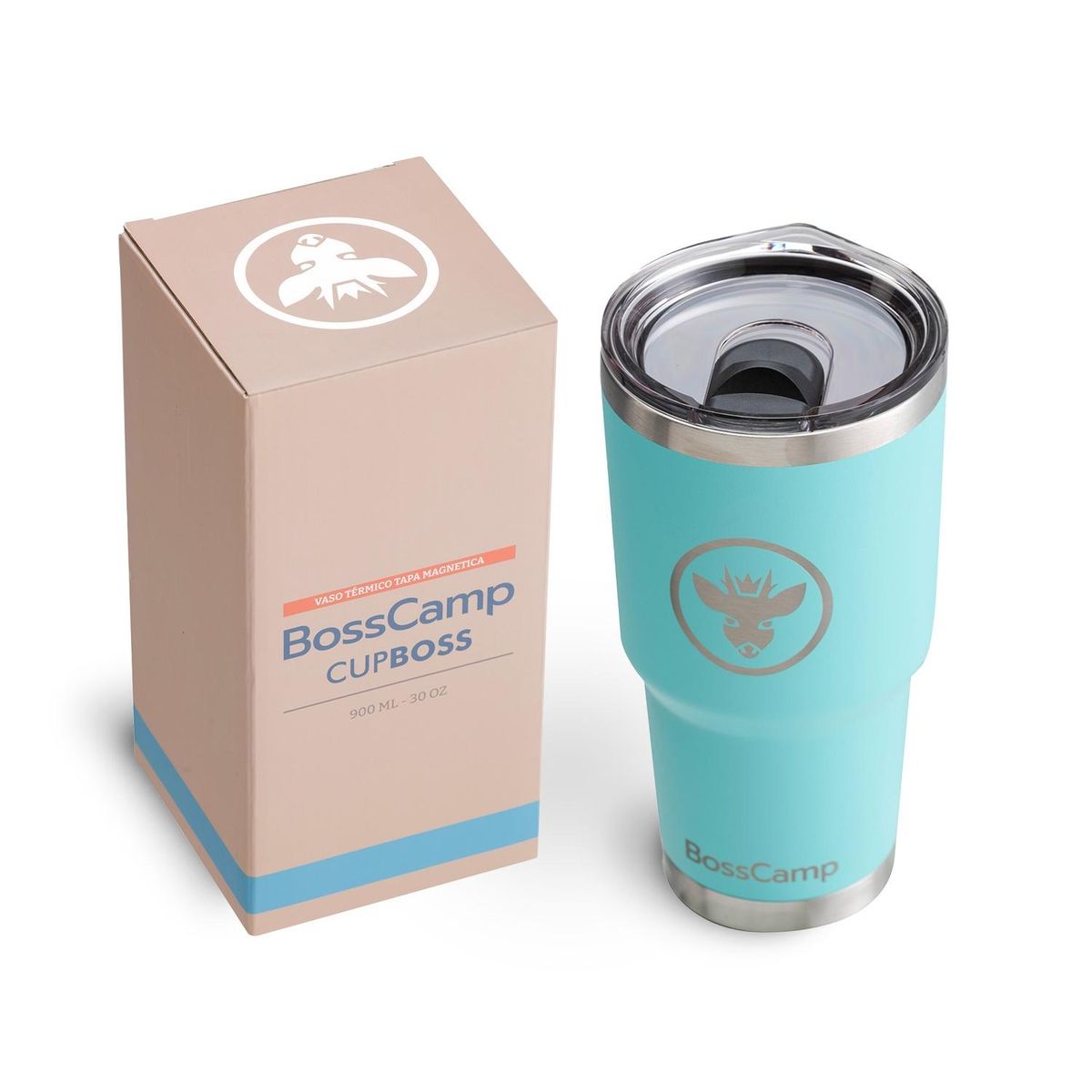 BOSSCAMP - VASO TERMICO TAPA MAGNETIC SLIDER 900 ML TERMO MUG BOSSCAMP