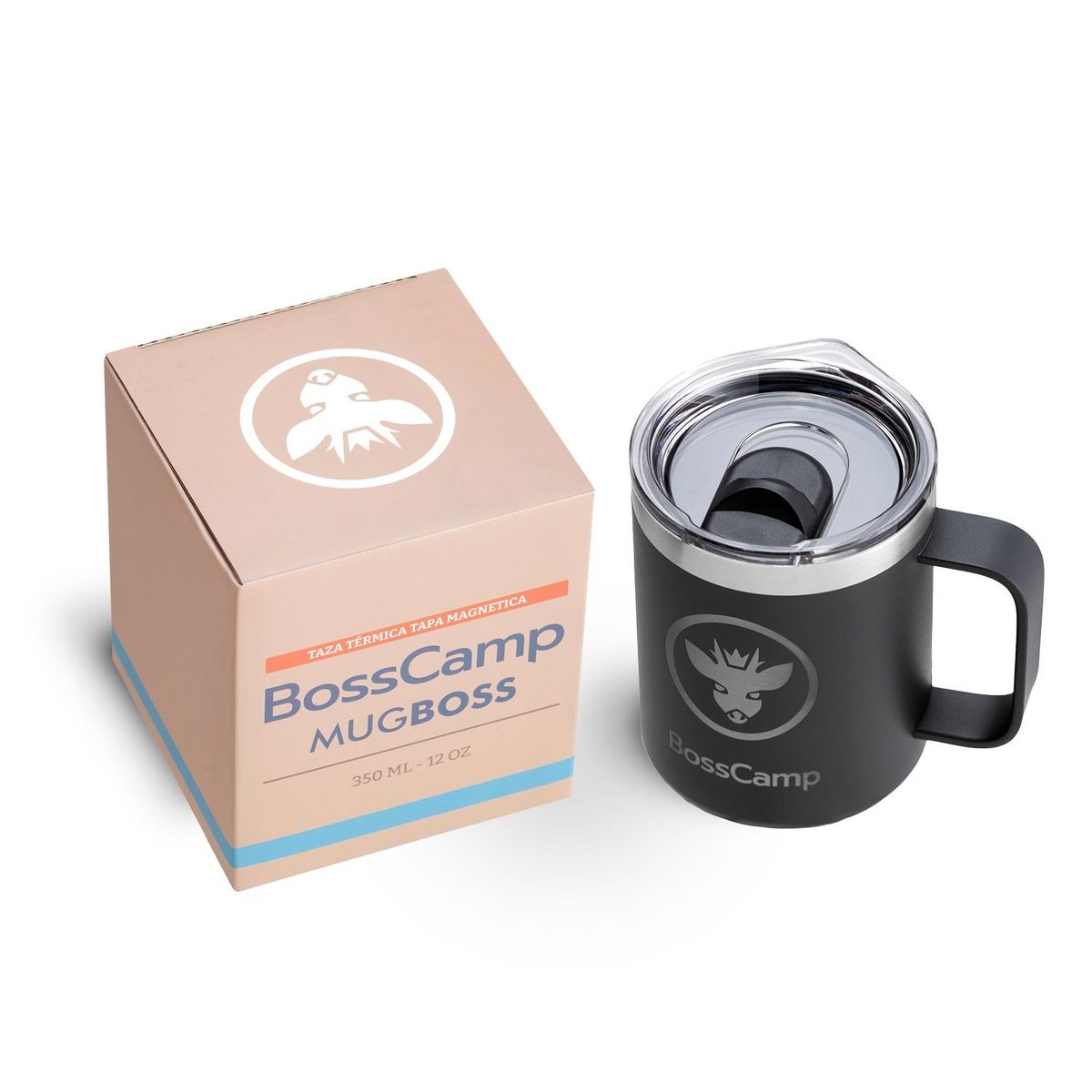 BOSSCAMP - TAZA TERMICA TAPA MAGNETIC SLIDER 350 ML TERMO MUG BOSSCAMP