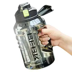 CRUSEC - Botella De Agua Deportiva Gym Fitness Pajita Unisex 2300ml