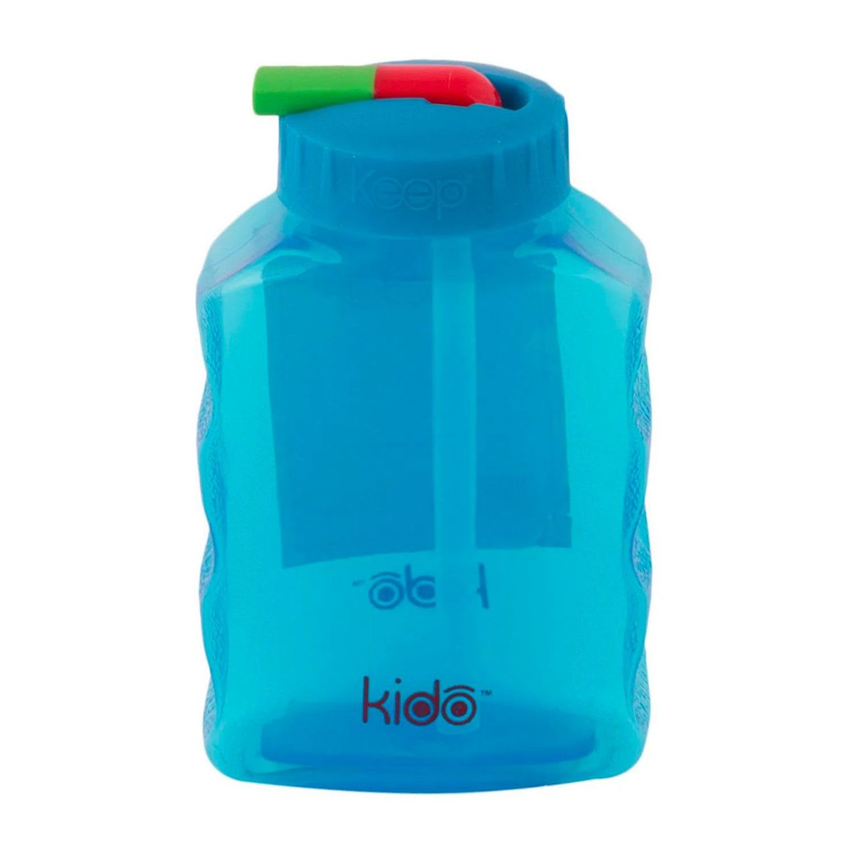 Botella con Bombilla Flexible 250 ml AzulGris - KIDO, marca KEEP - Foto Principal