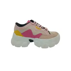 PAND G - Zapatilla Rosa Plataforma Mujer
