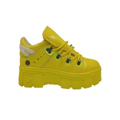 PAND G - Zapatilla Amarilla Plataforma Mujer