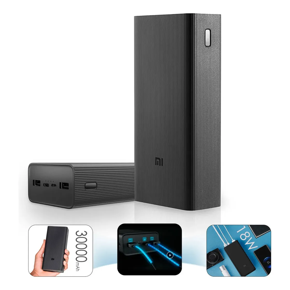 XIAOMI - Xiaomi Redmi Power Bank 30000 mAh 18W Carga Batería Externa Rapida